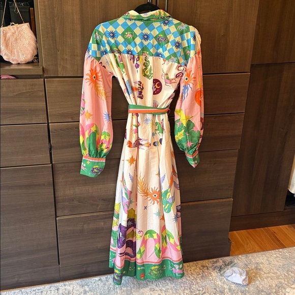 Colorful Patterned Women's Dress - Picture 5 of 7